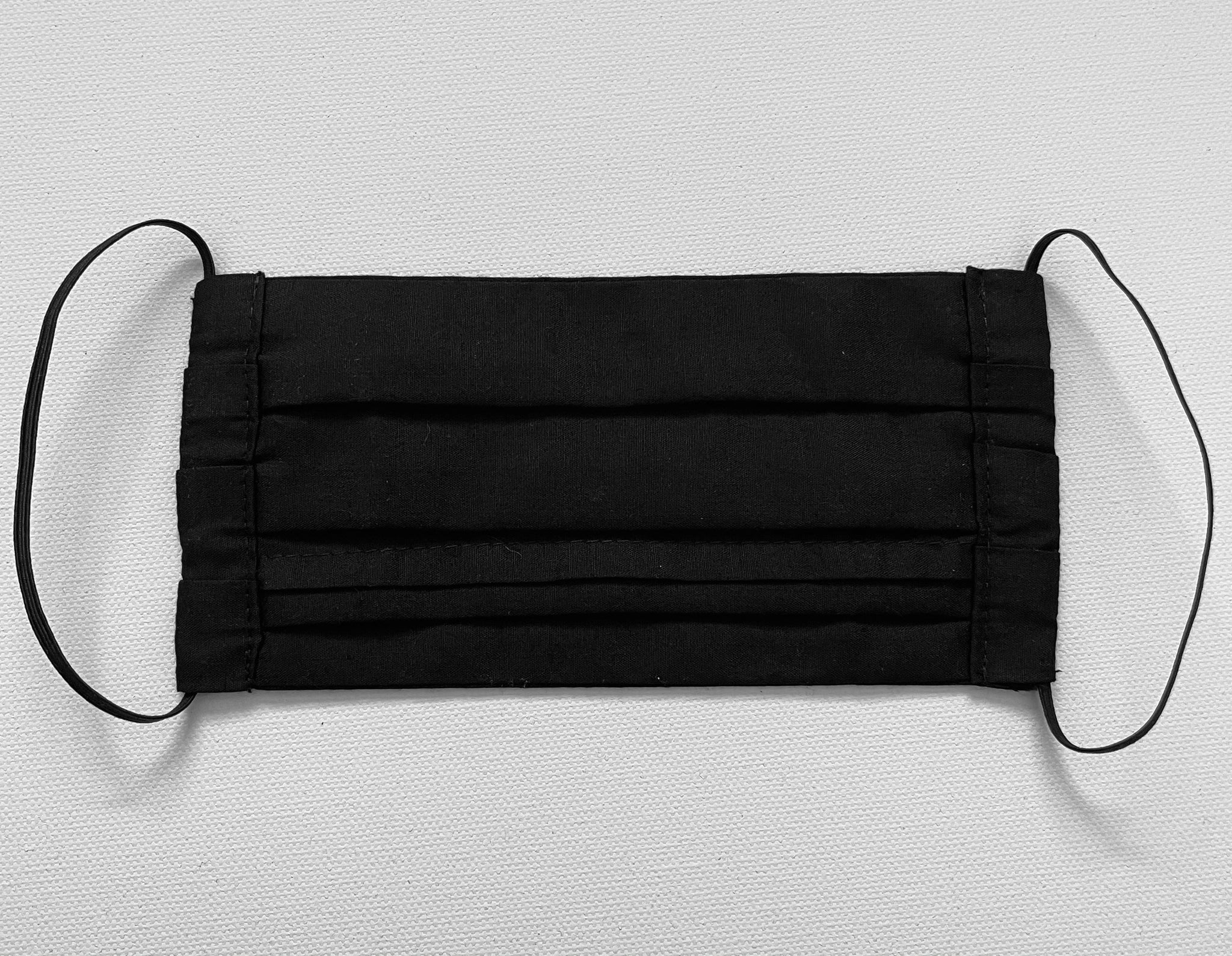 Solid Black Cotton Mask