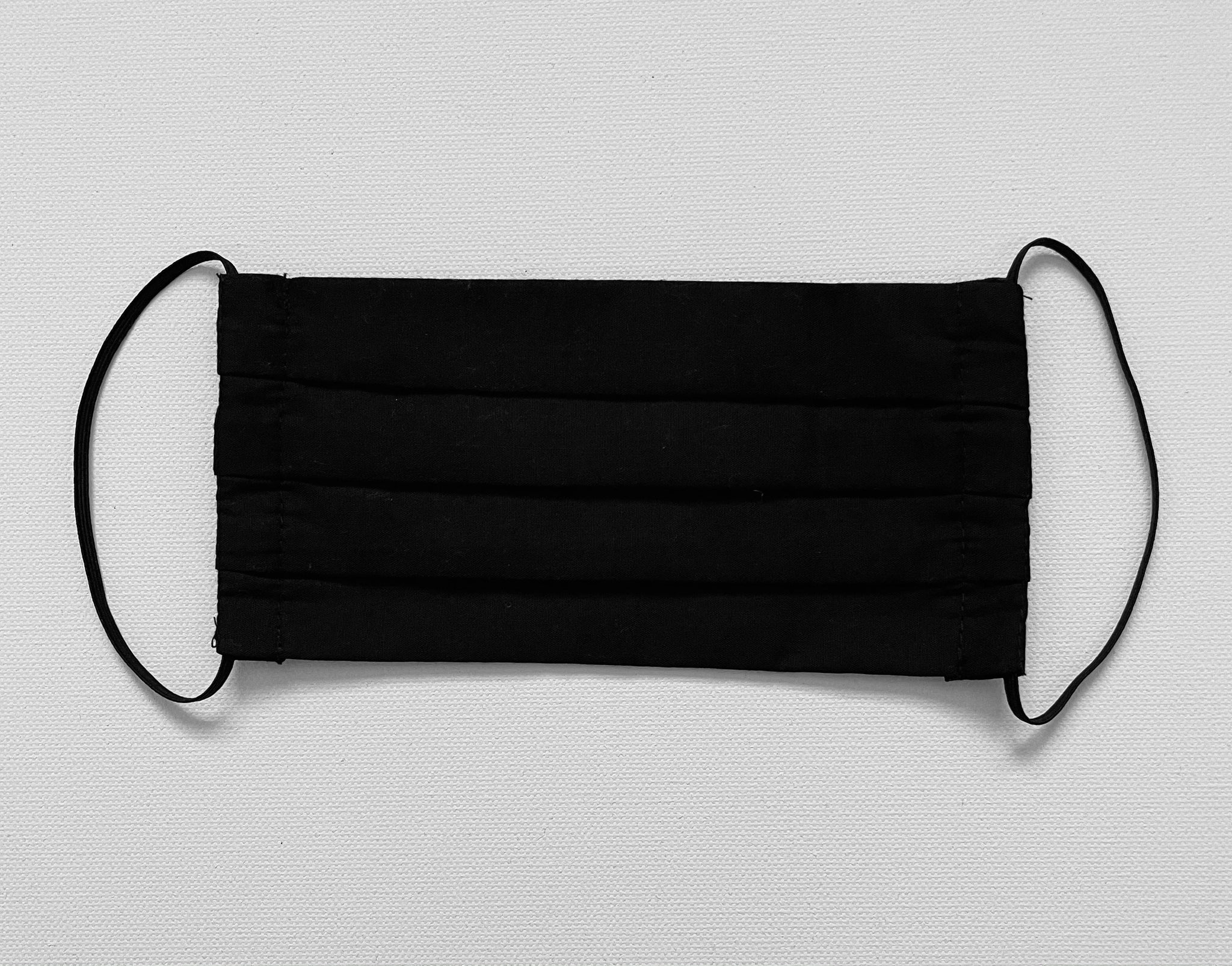 Solid Black Cotton Mask