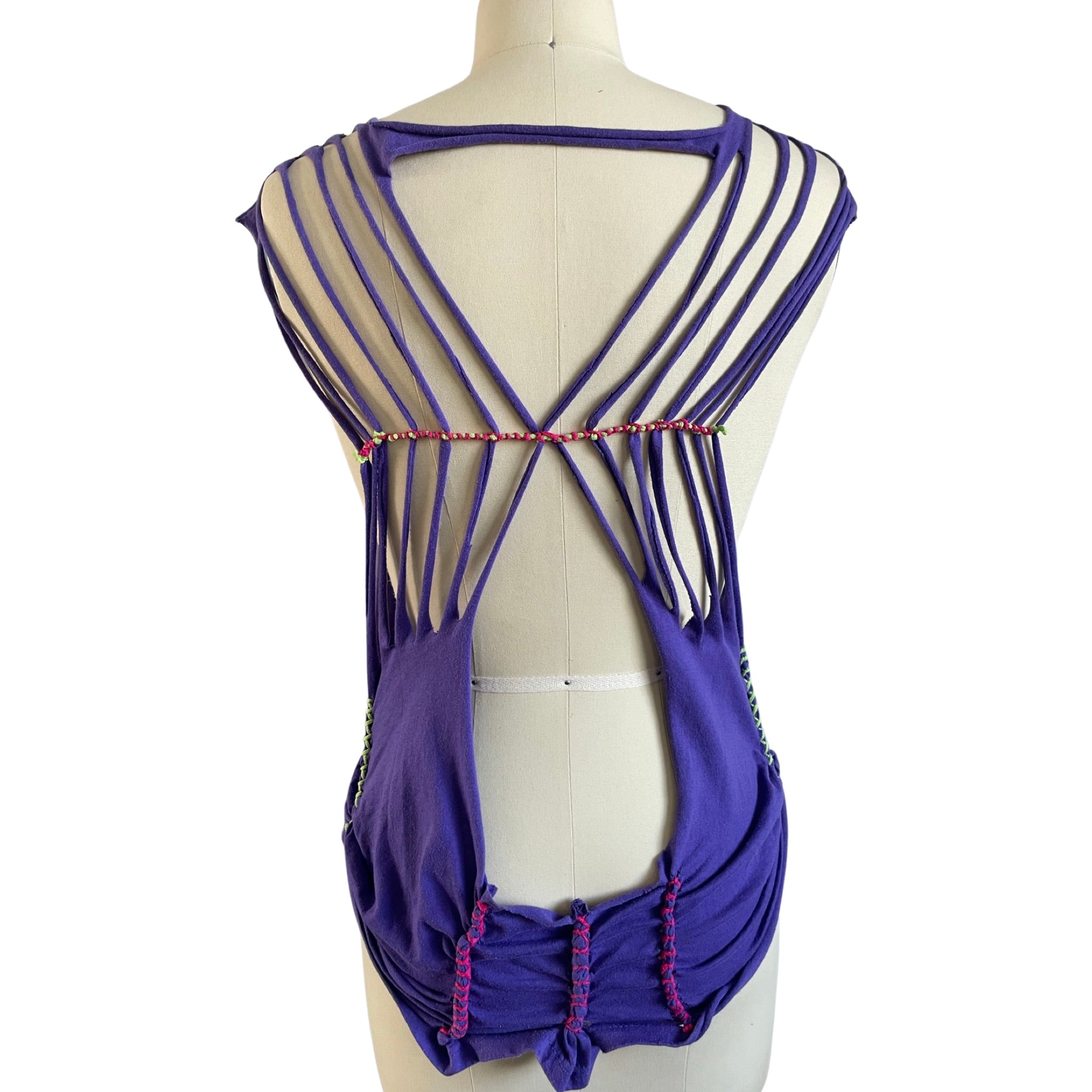 Purple Heart Open Back Top