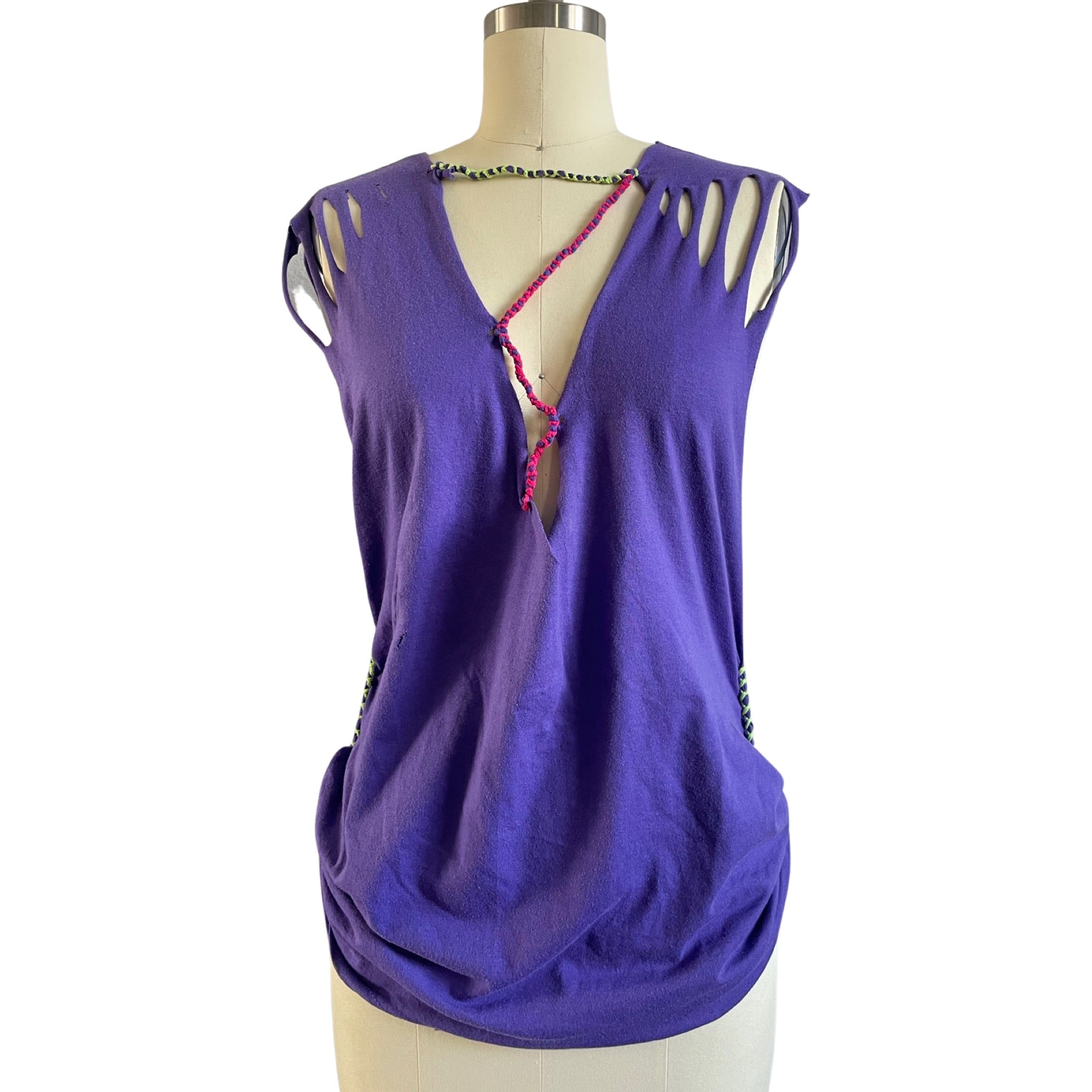 Purple Heart Open Back Top