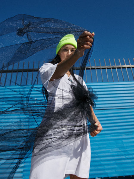 Oversized V- Neck T-Shirt Tool Dress